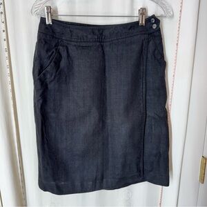 Vintage Liz Claiborne Linen Wrap Around Skirt
